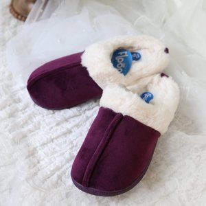 Floopi Slippers for Women Memory Foam fur lined